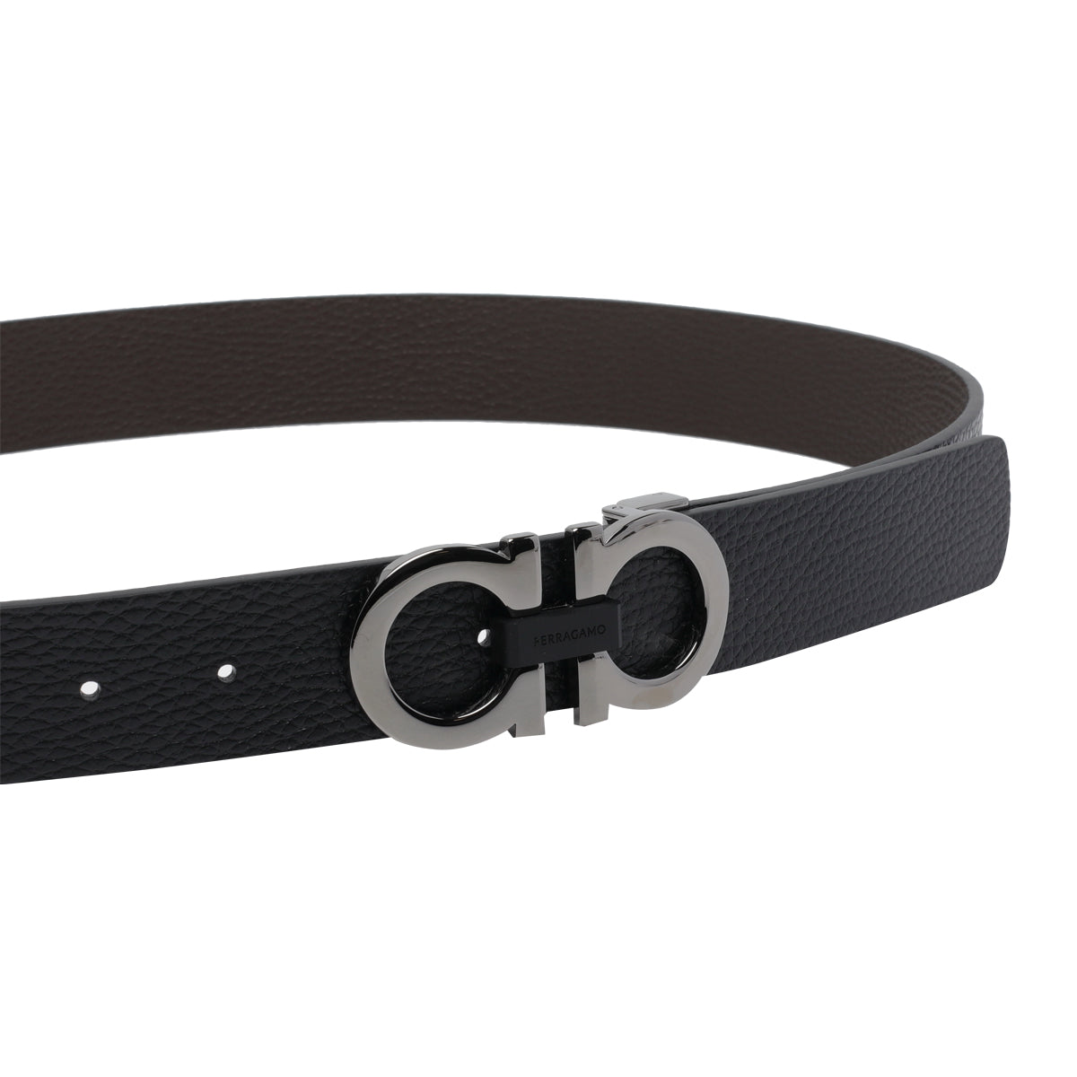 Ferragamo Belts Black Calf Leather