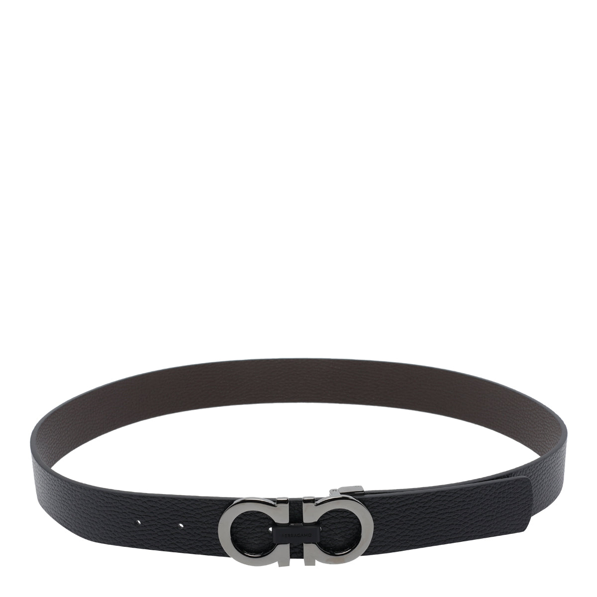 Ferragamo Belts Black Calf Leather