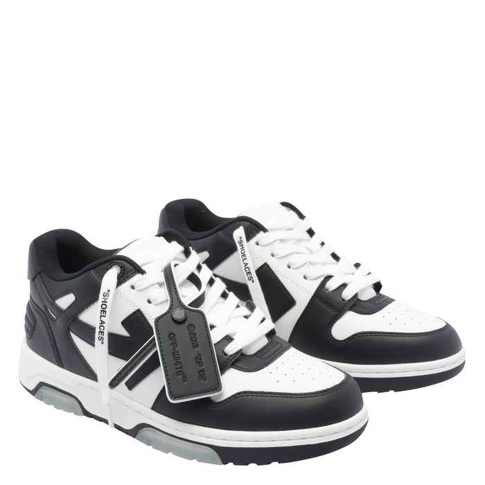 Off White Sneakers Black Calf Leather/rubber Sole