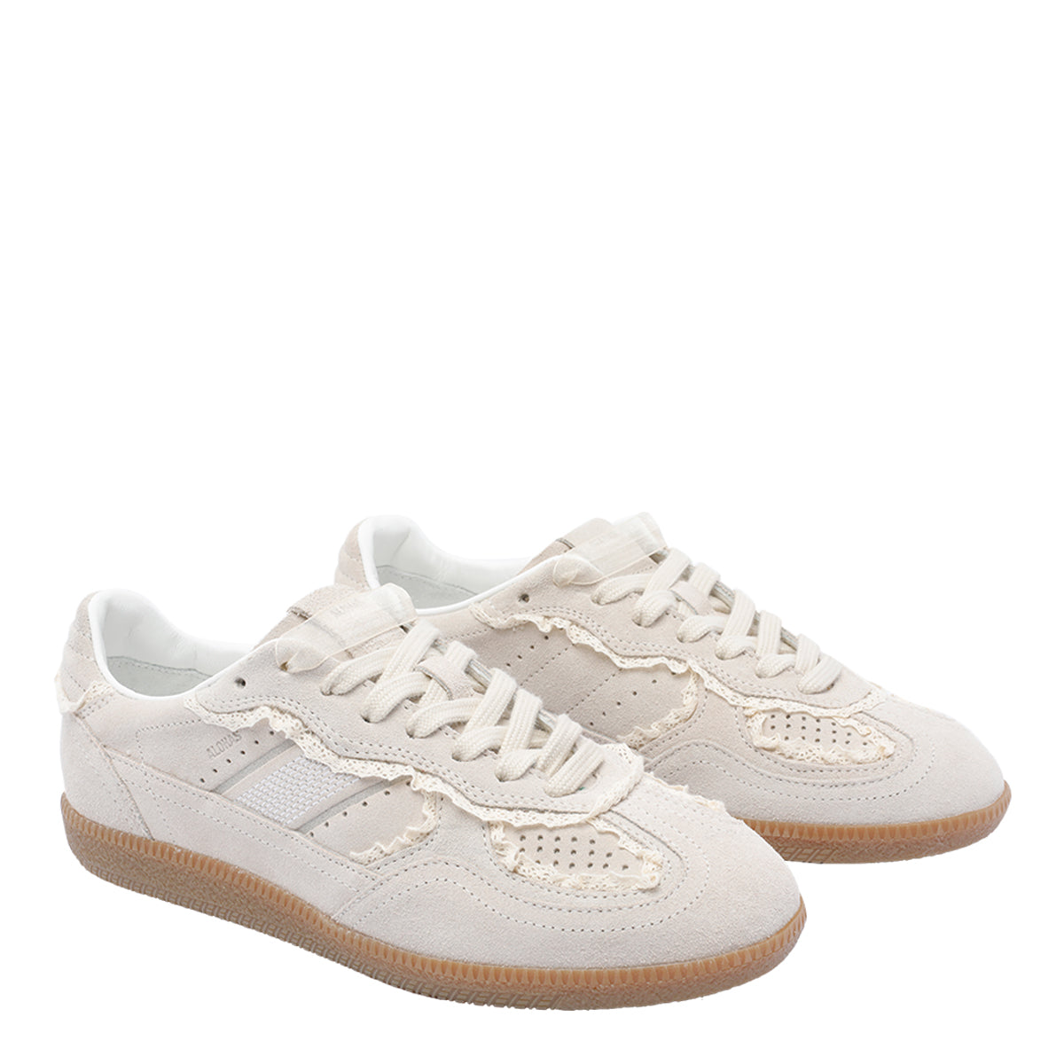 ALOHAS Sneakers White Suede Leather/rubber Sole