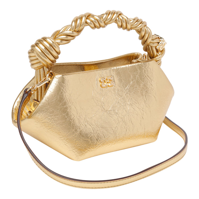 Ganni Bags Golden Polyurethane Polyester
