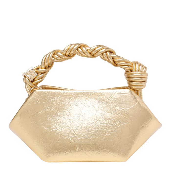 Ganni Bags Golden Polyurethane Polyester