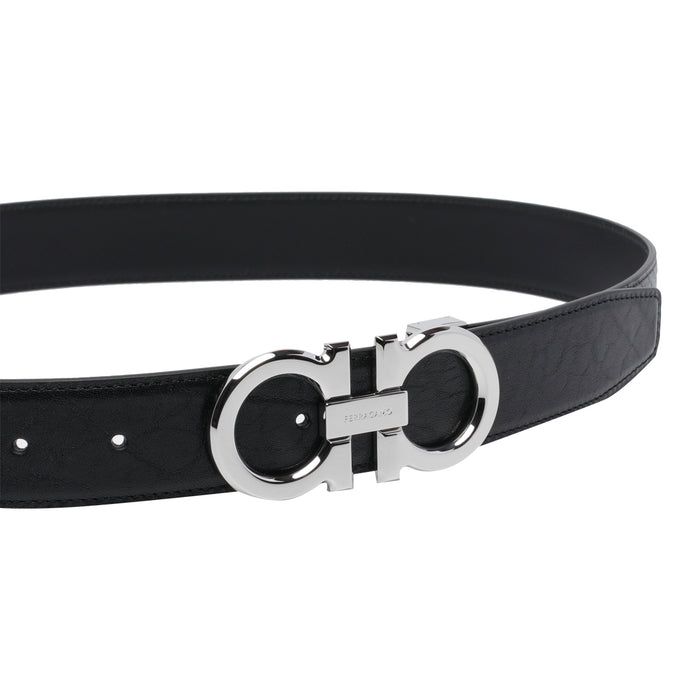 Ferragamo Belts Black Calf Leather