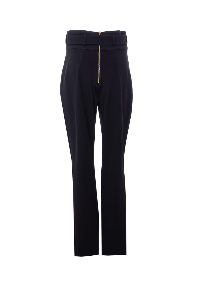 Balmain Trousers Black Viscose