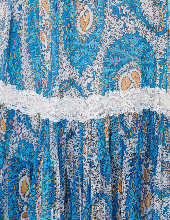 Etro Skirts Blue Silk