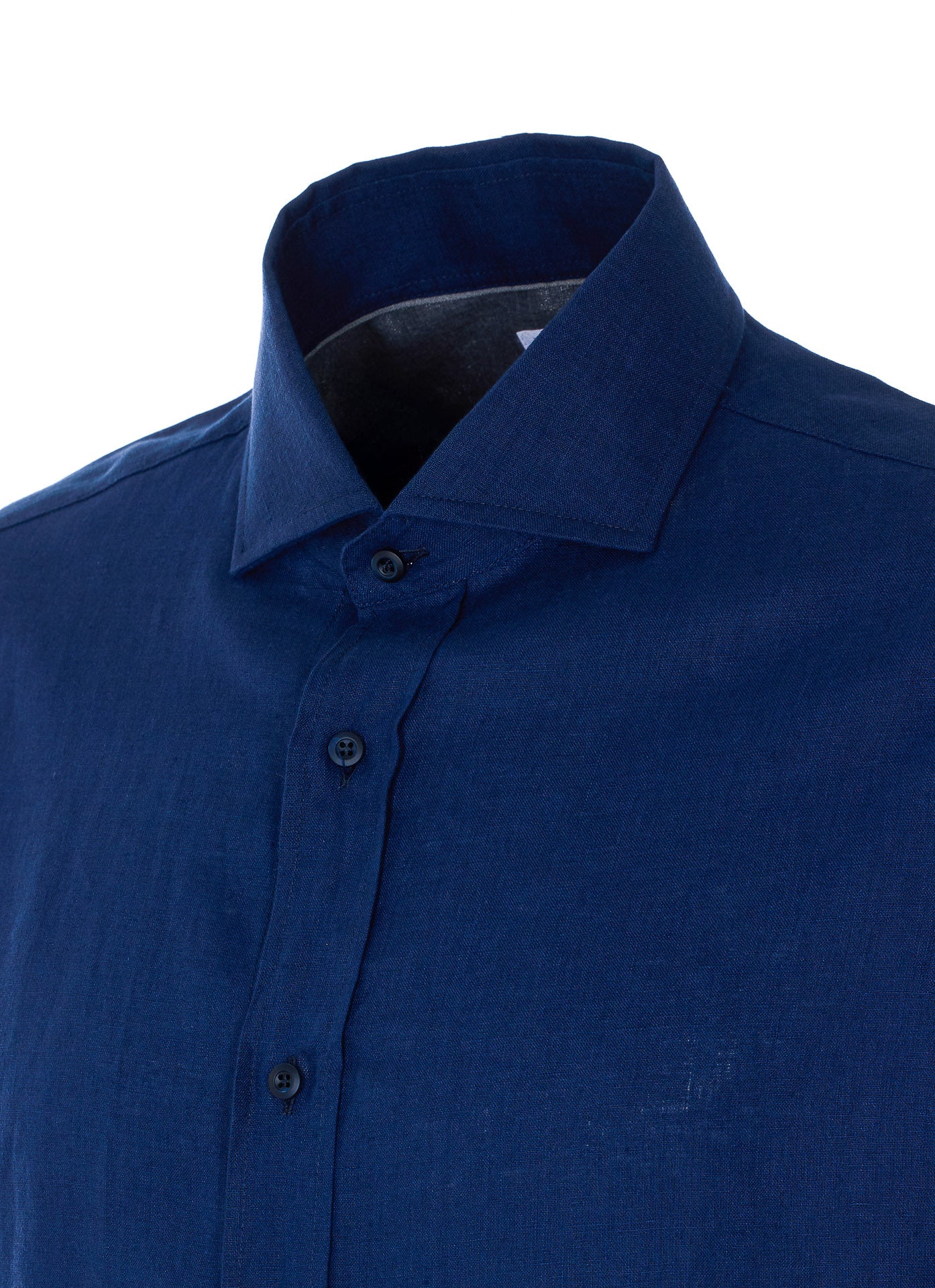Brunello Cucinelli Shirts Blue Linen