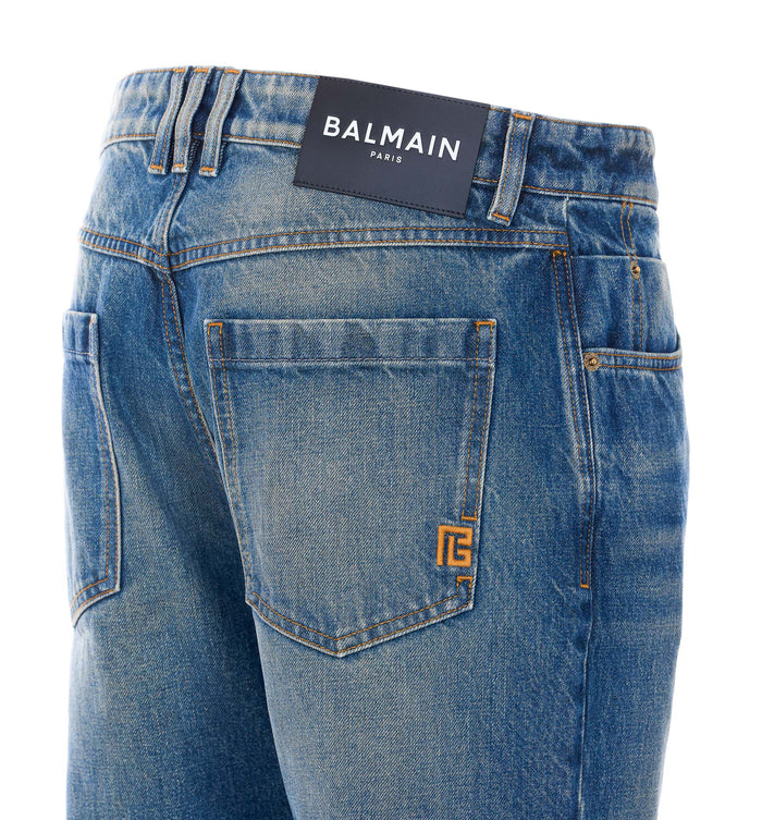 Balmain Jeans Blue Cotton