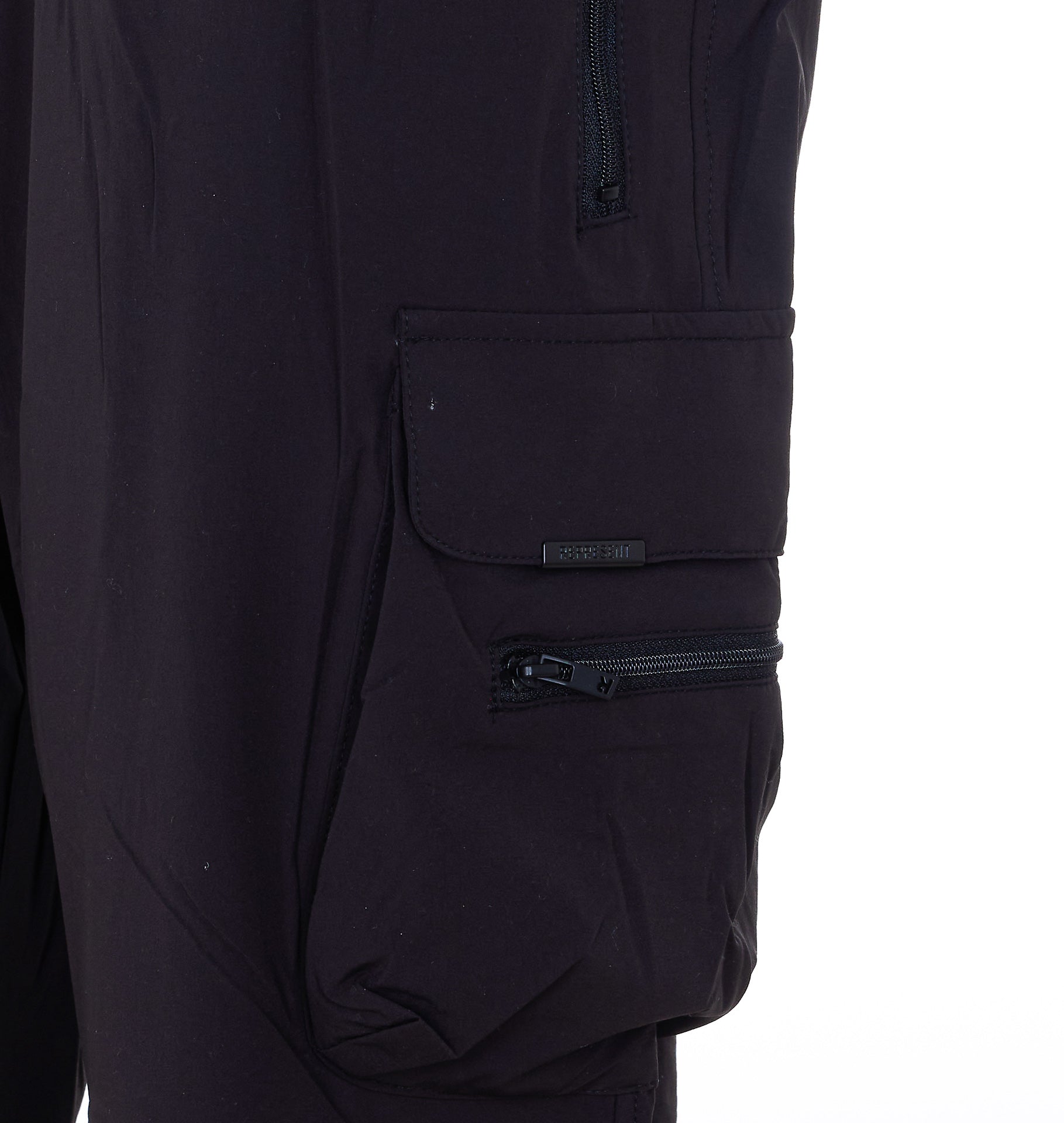 Represent Trousers Black Nylon