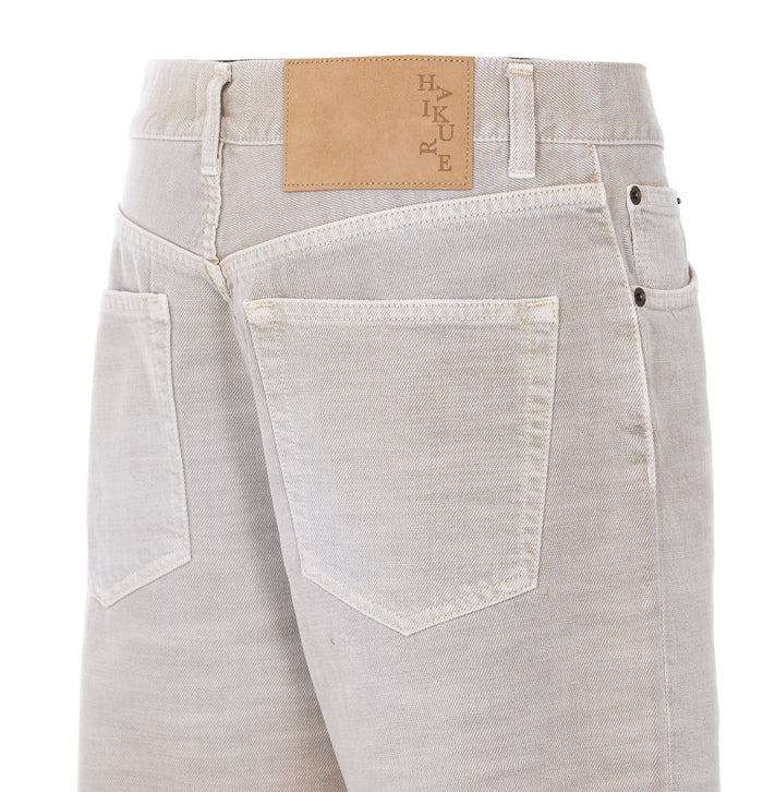 Haikure Jeans Beige Cotton