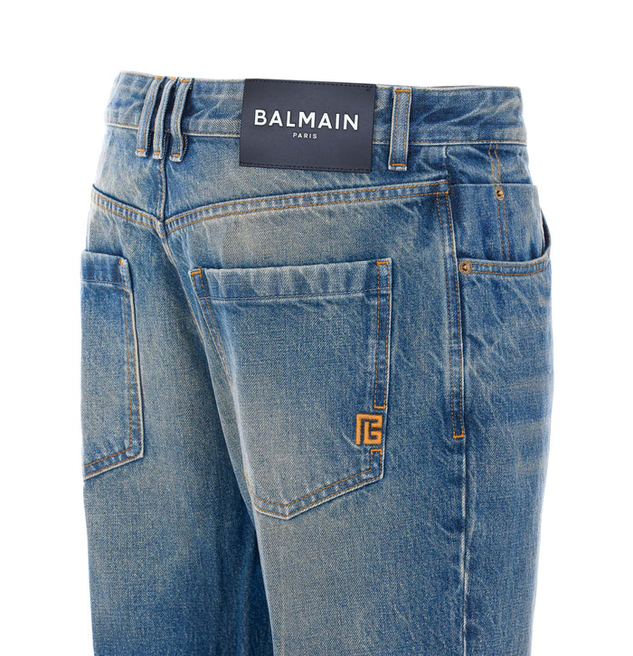 Balmain Jeans Blue Cotton