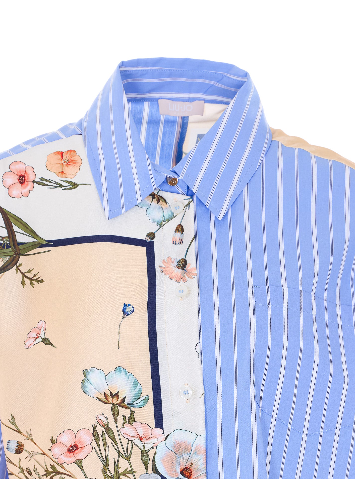 Liu Jo Shirts Blue Cotton