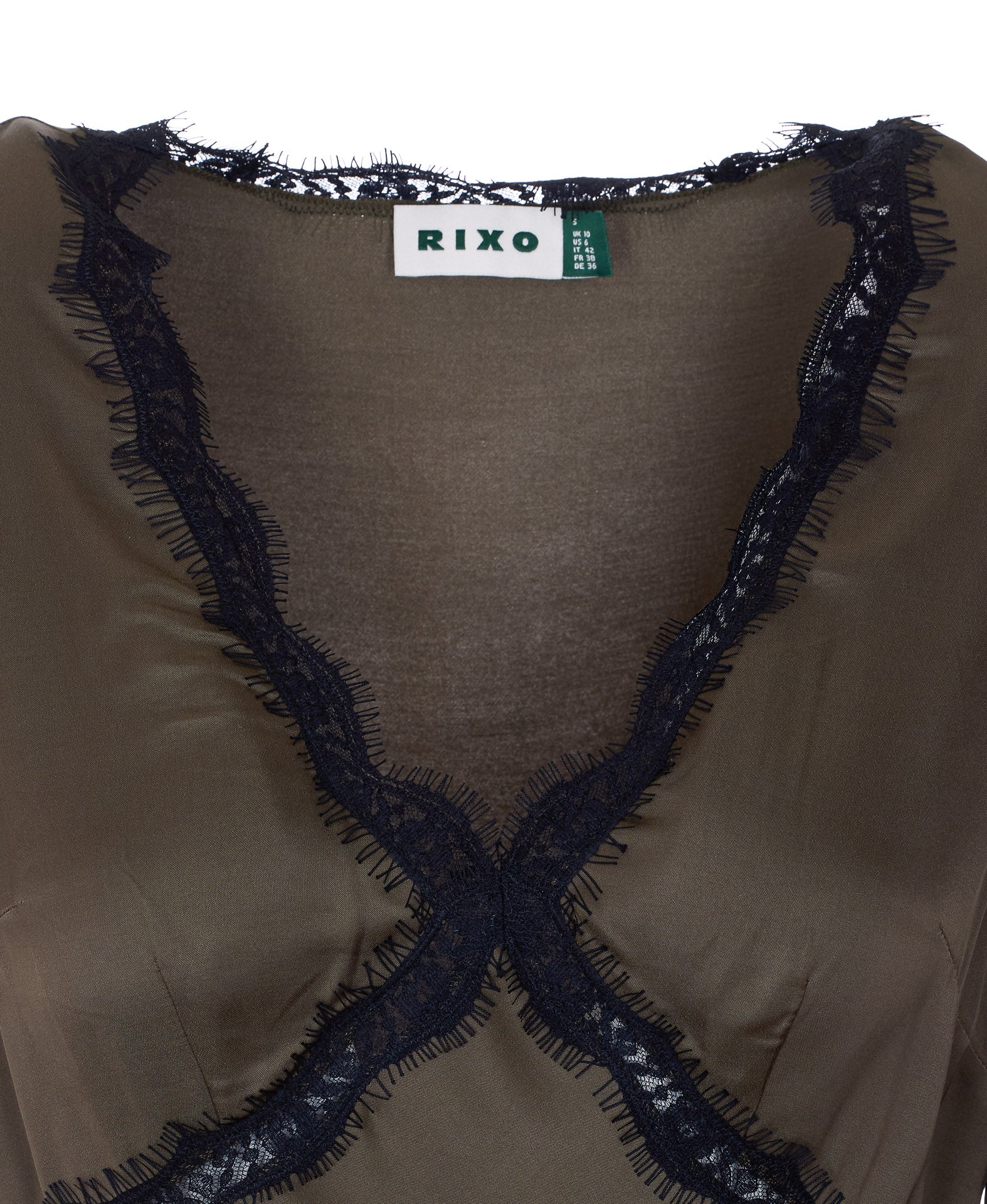 Rixo Dresses Green Viscose
