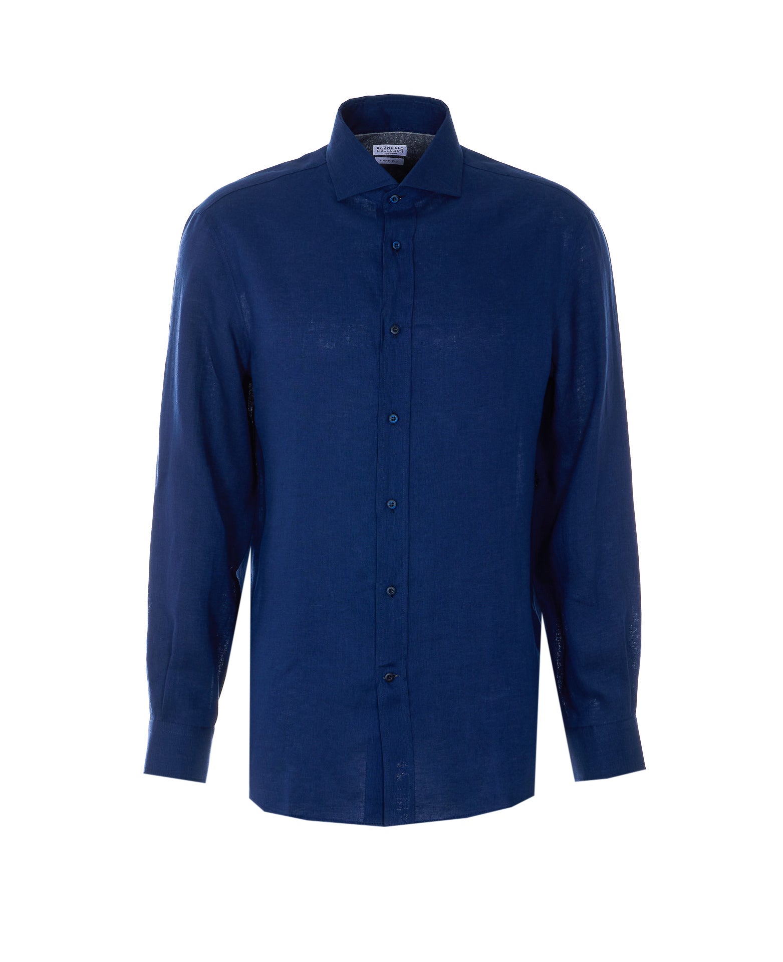 Brunello Cucinelli Shirts Blue Linen