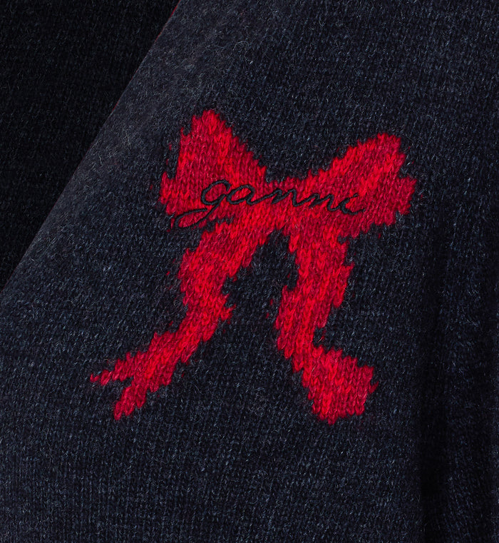 Ganni Sweaters Black Wool