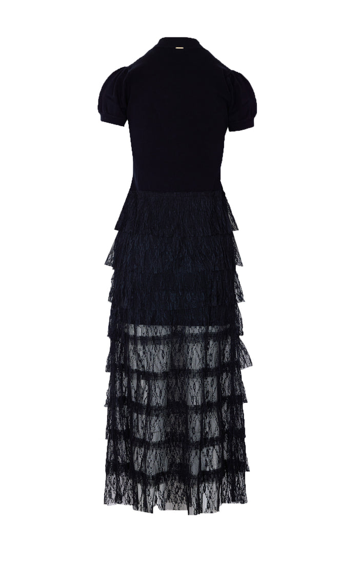 Twin-Set Dresses Black Viscose