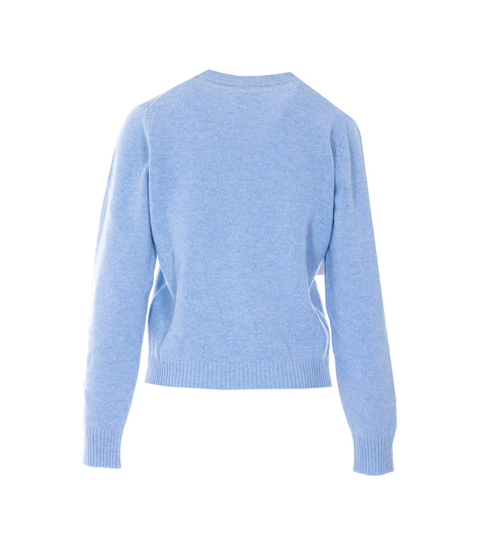 Ganni Sweaters Blue Wool