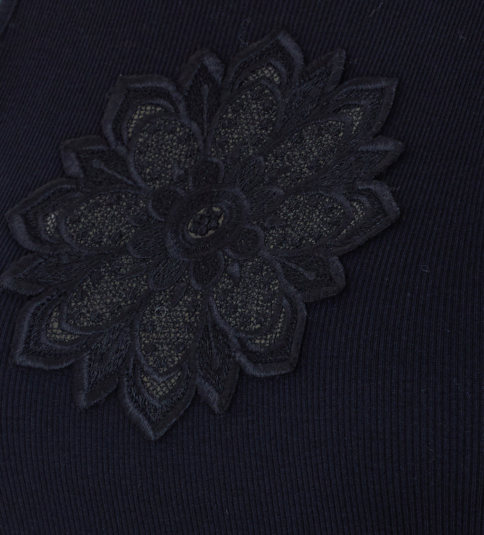 Twin-set Top Black Cotton