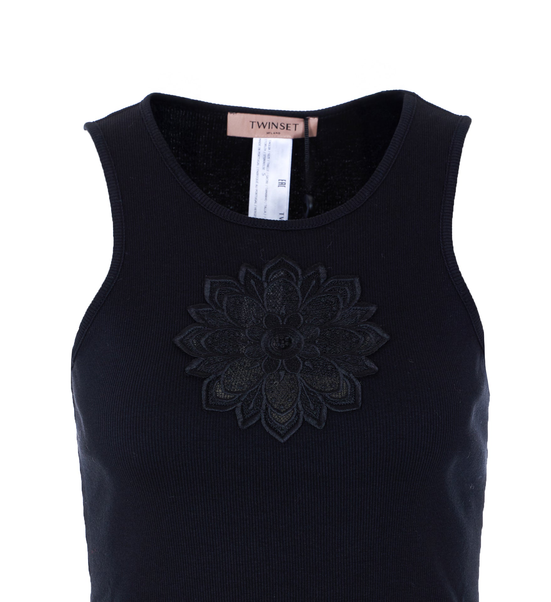 Twin-set Top Black Cotton