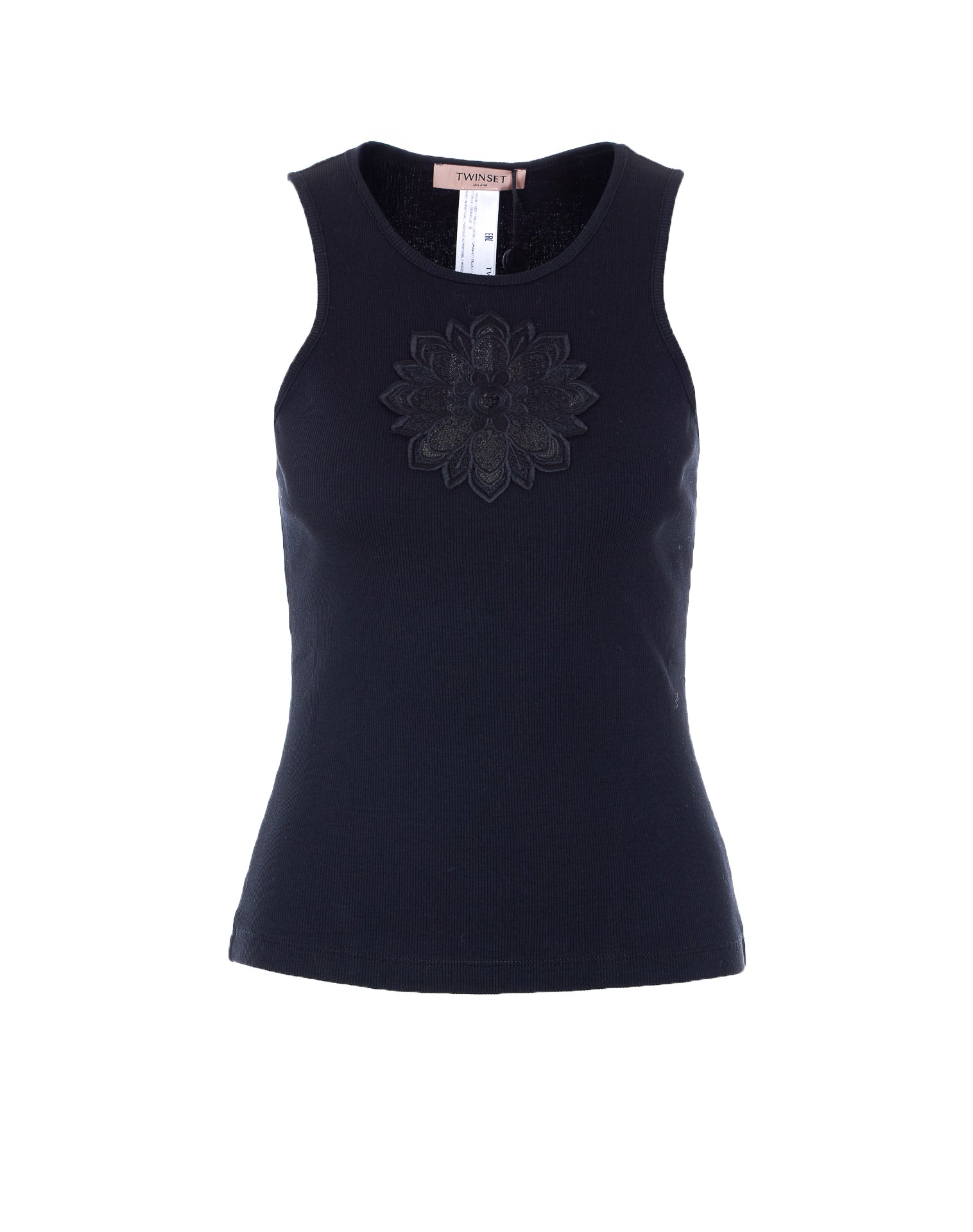 Twin-set Top Black Cotton