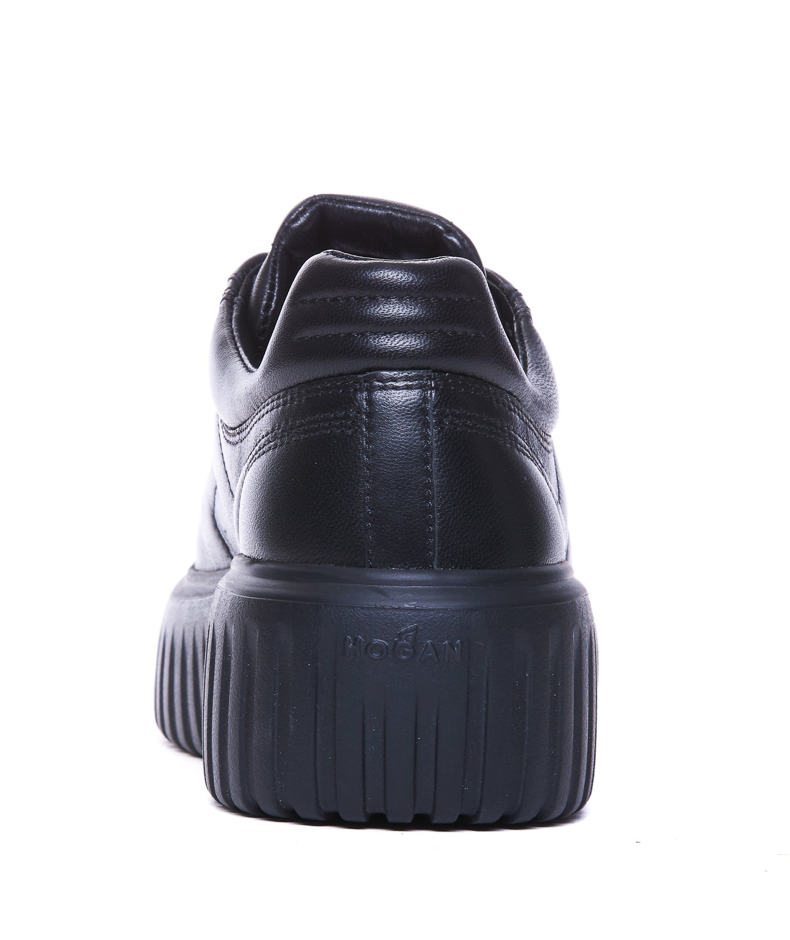 Hogan Sneakers Black Calf Leather/rubber Sole