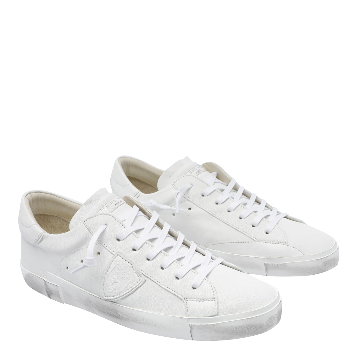 Philippe Model Sneakers White Calf Leather/rubber Sole