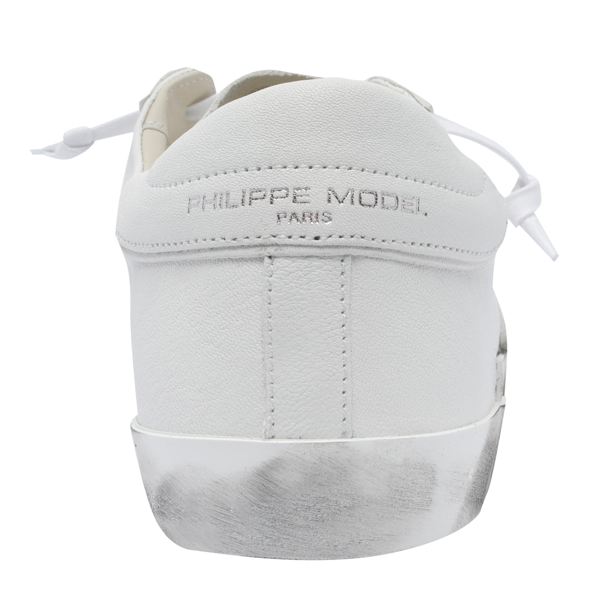 Philippe Model Sneakers White Calf Leather/rubber Sole