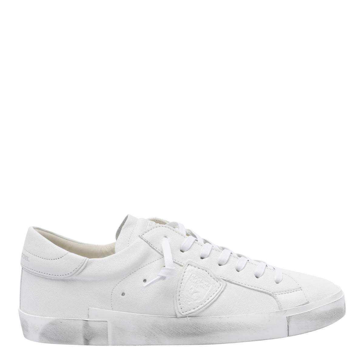 Philippe Model Sneakers White Calf Leather/rubber Sole