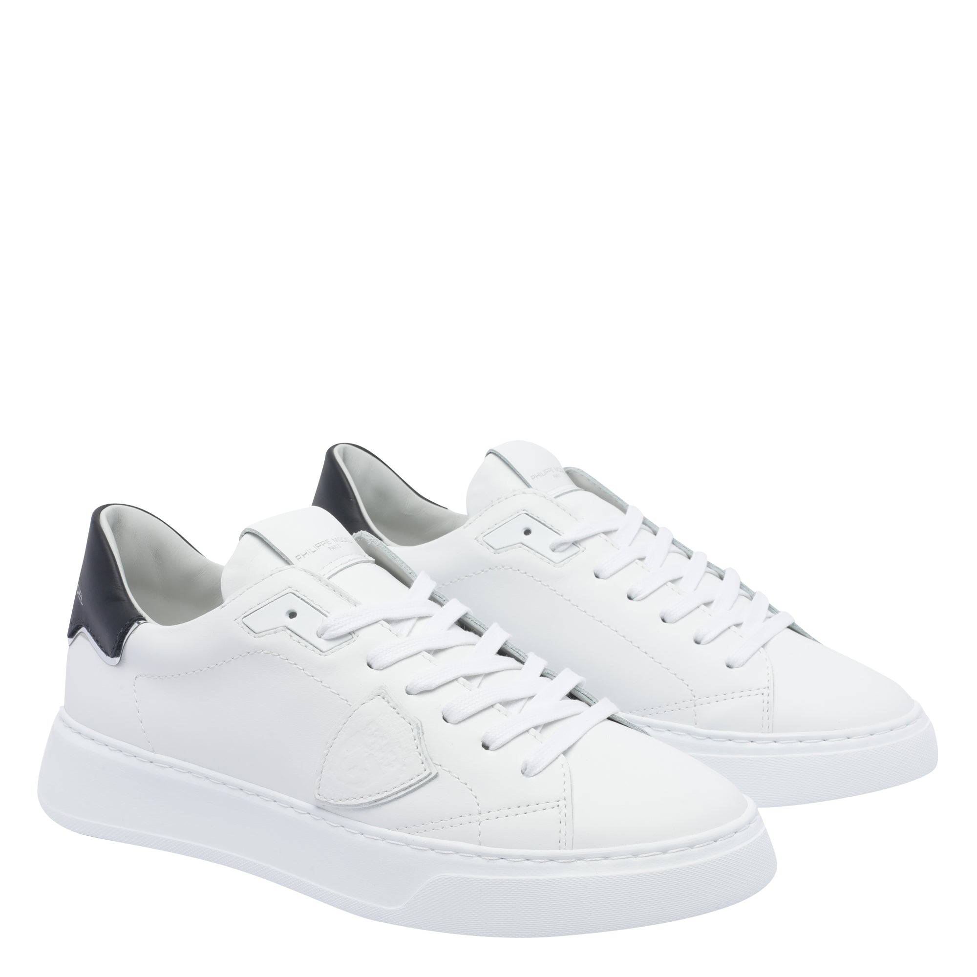 Philippe Model Sneakers White Calf Leather/rubber Sole