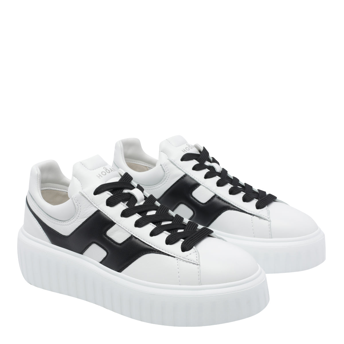 Hogan Sneakers White Calf Leather/rubber Sole