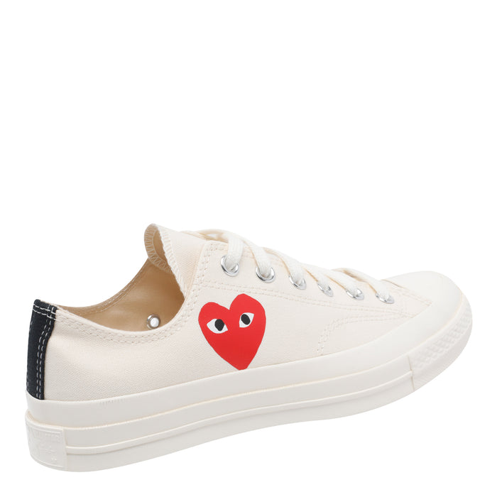 Play x Converse Sneakers White Fabric/rubber Sole