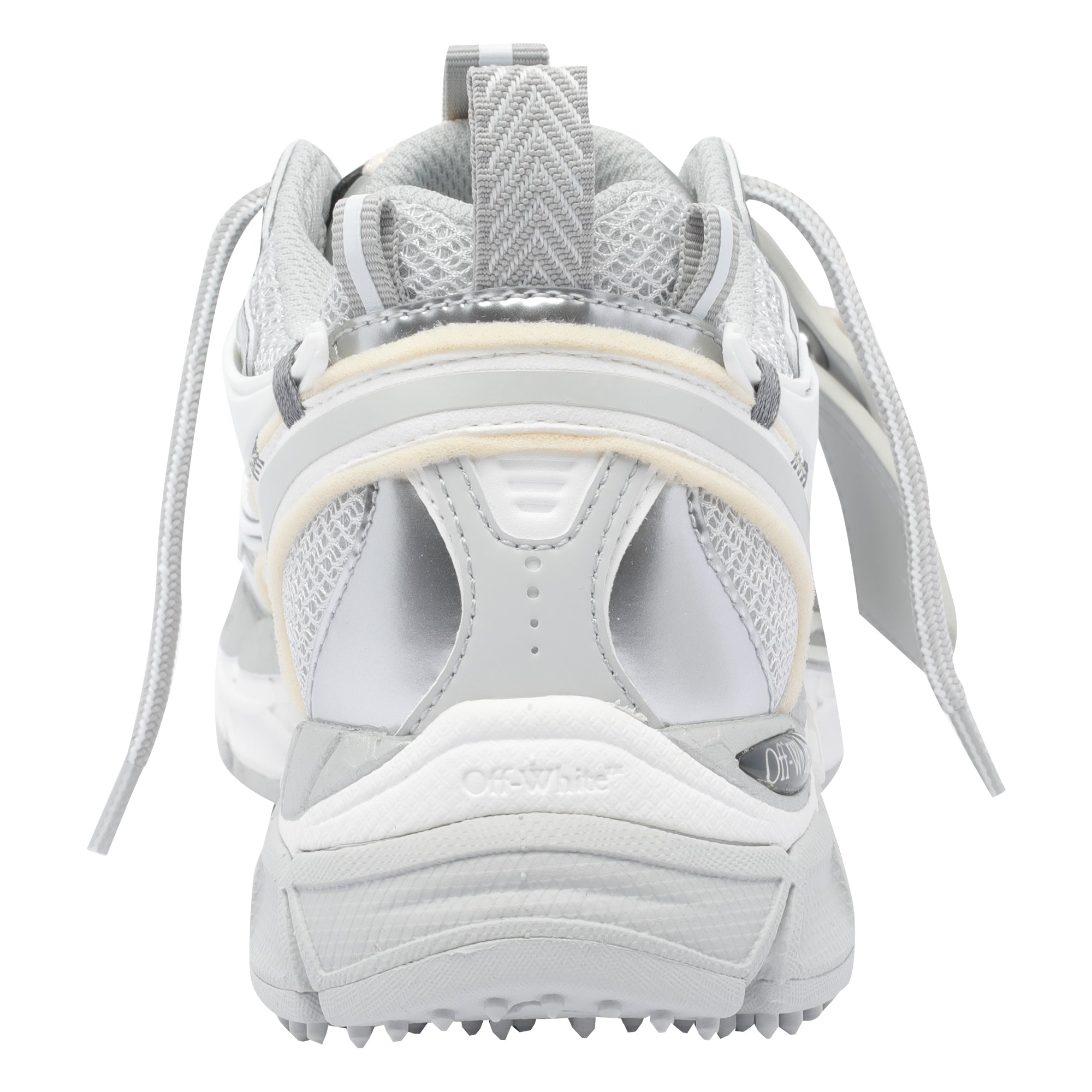 Off White Sneakers Grey Fabric Rubber/rubber Sole