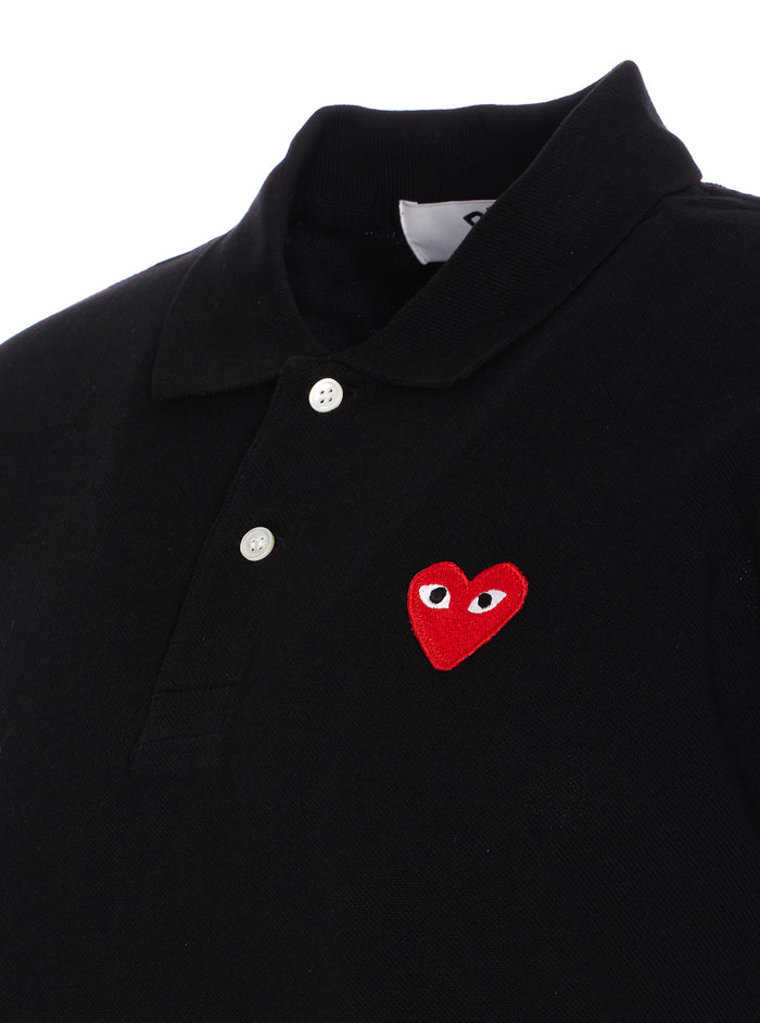 Comme Des Garcons Play T-Shirts And Polos Black Cotton