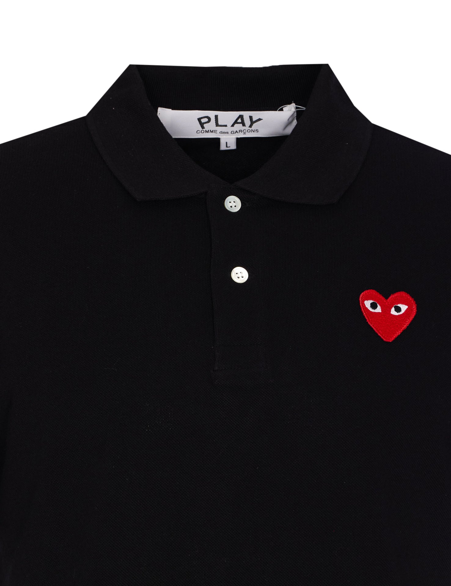 Comme Des Garcons Play T-Shirts And Polos Black Cotton