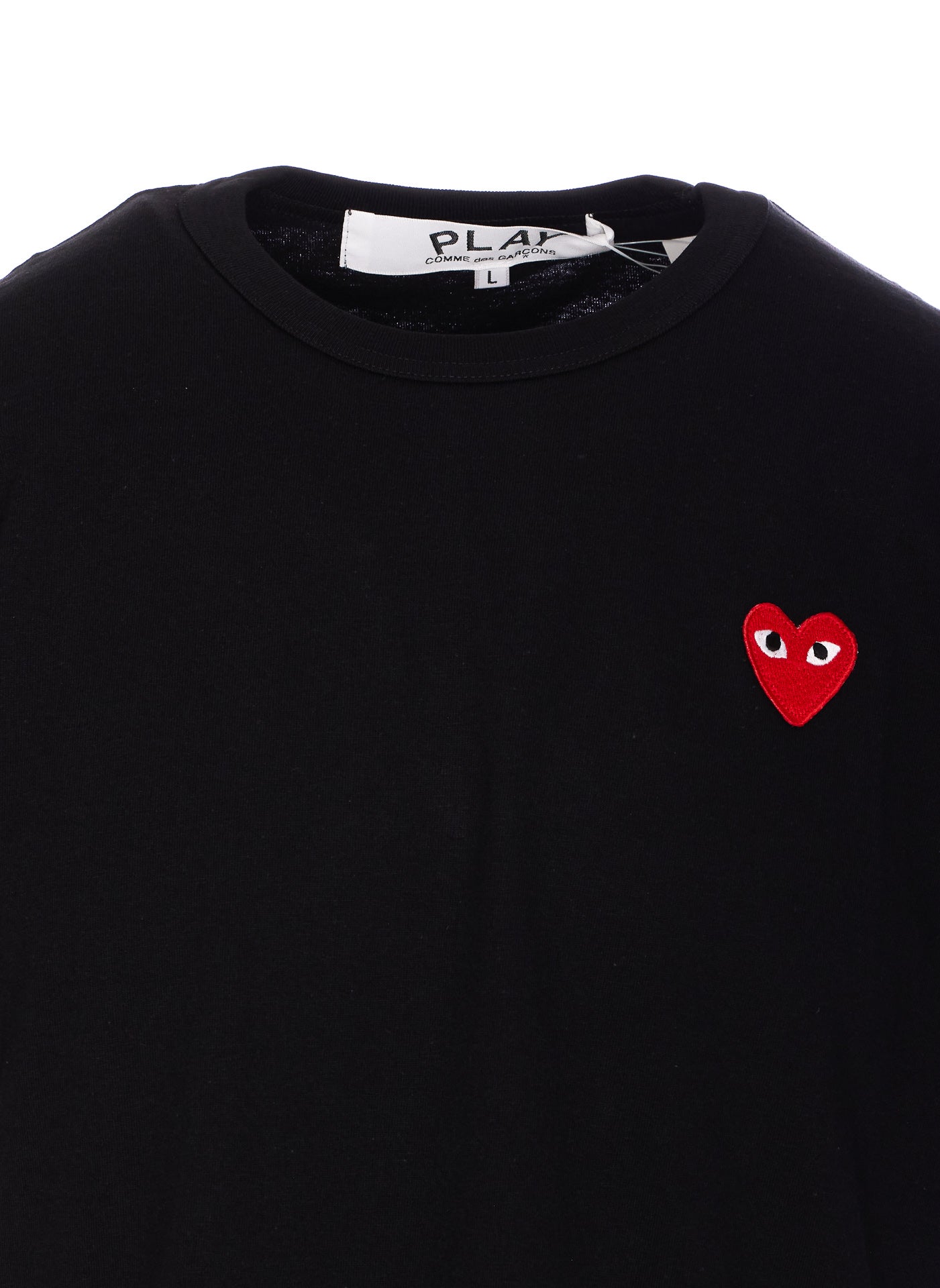 COMME DES GARCONS PLAY T-shirts and Polos Black Cotton
