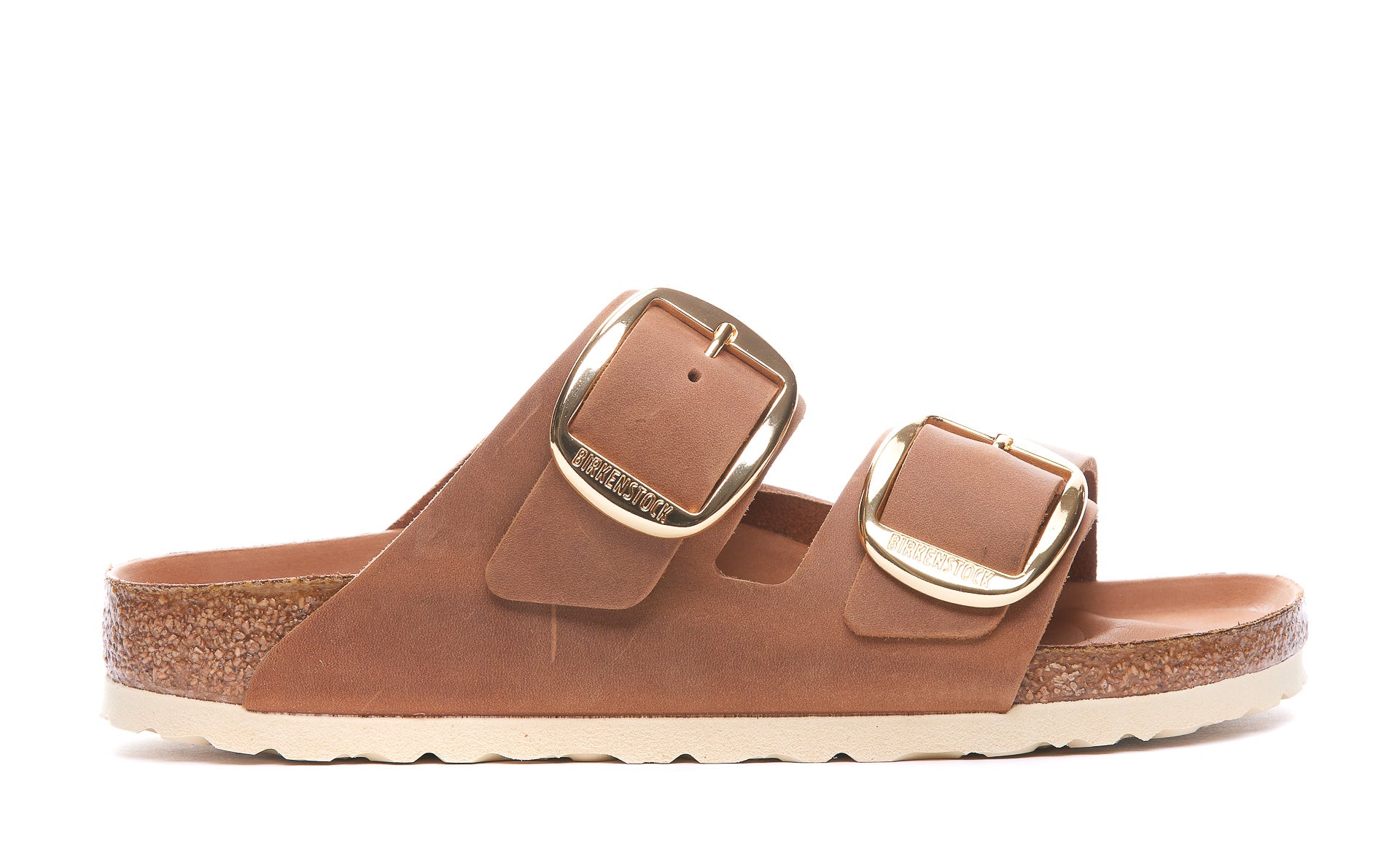 Birkenstock Sandals Brown Calf Leather/rubber Sole