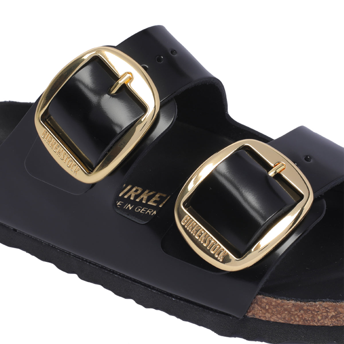 Birkenstock Sandals Black Calf Leather/rubber Sole