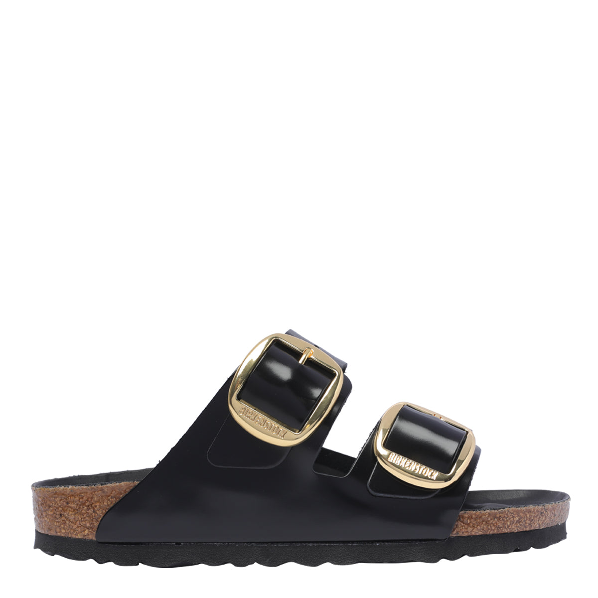 Birkenstock Sandals Black Calf Leather/rubber Sole