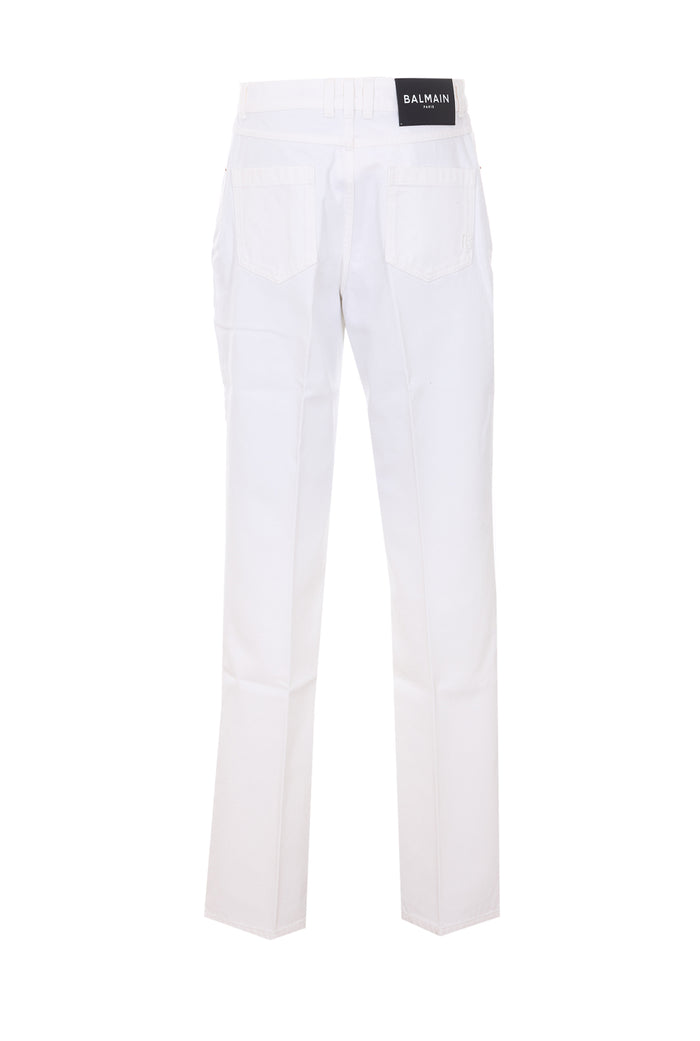Balmain Jeans White Cotton