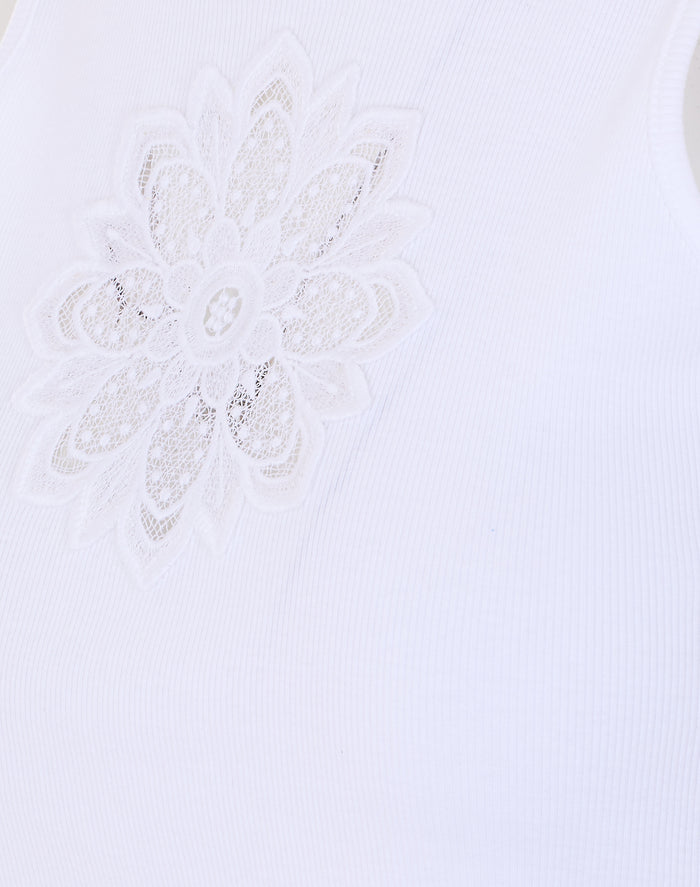 Twin-set Top White Cotton