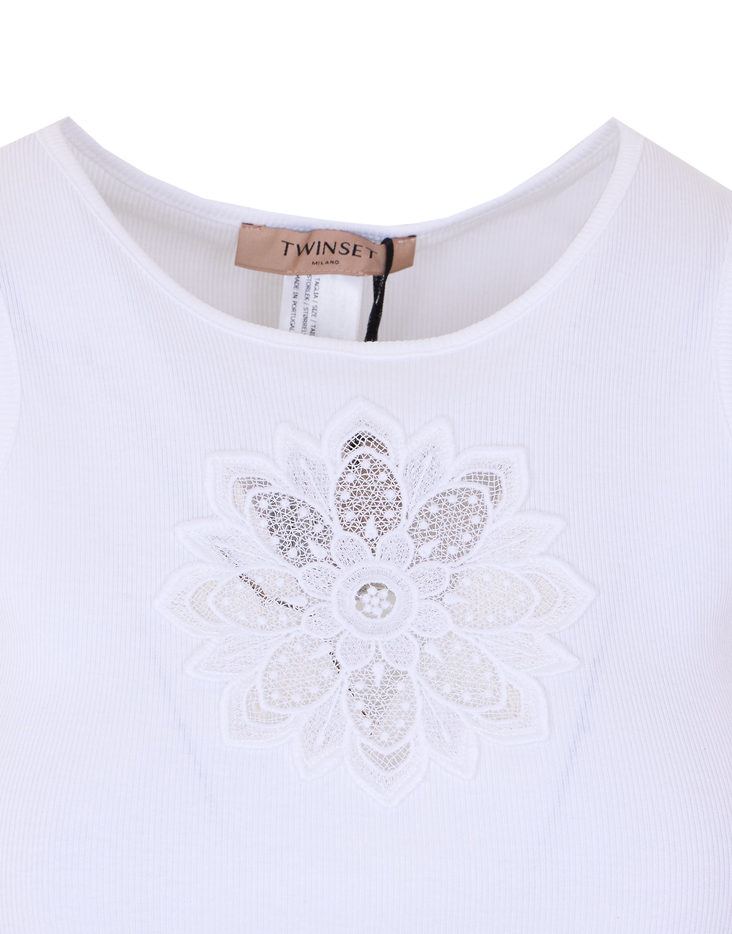 Twin-set Top White Cotton