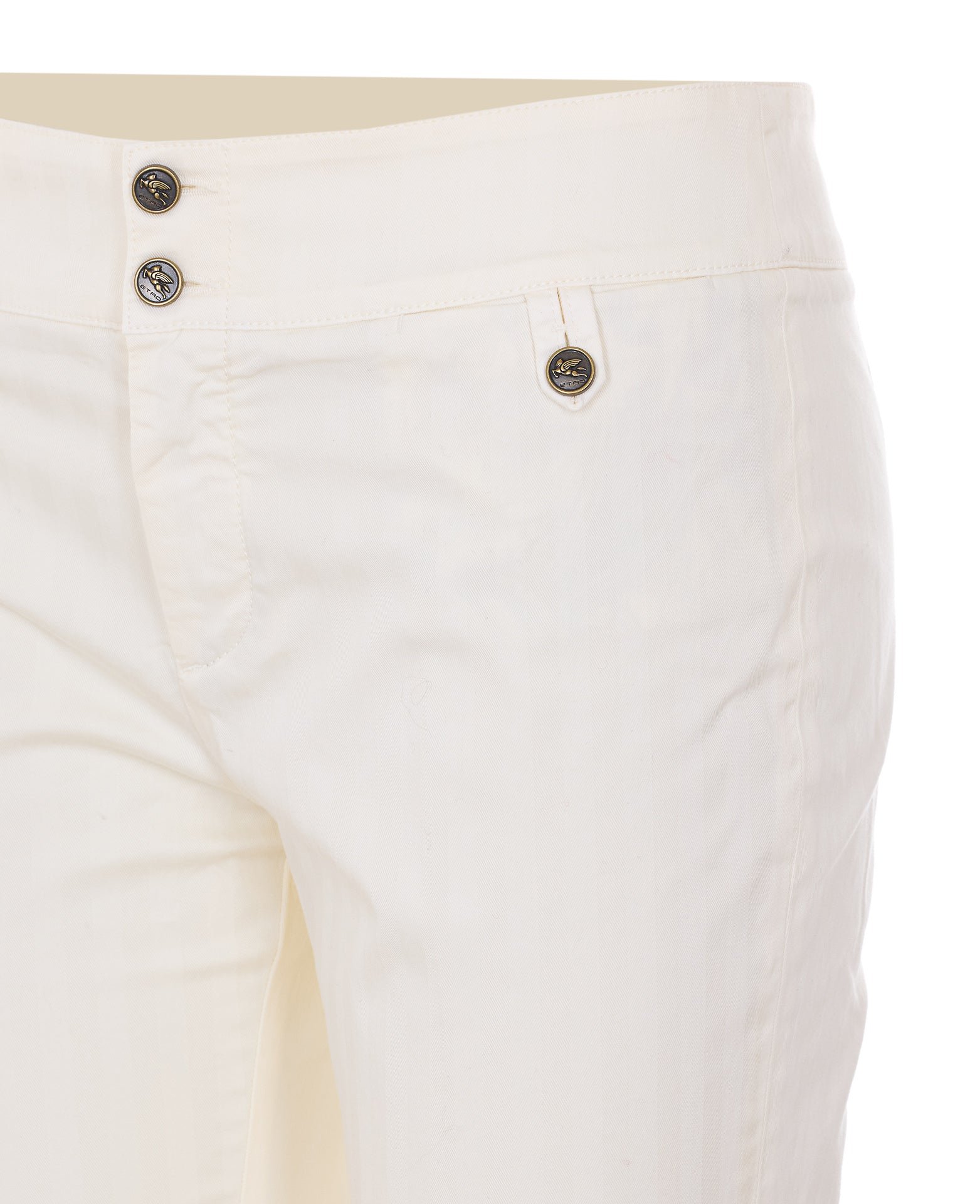 Etro Trousers White Cotton