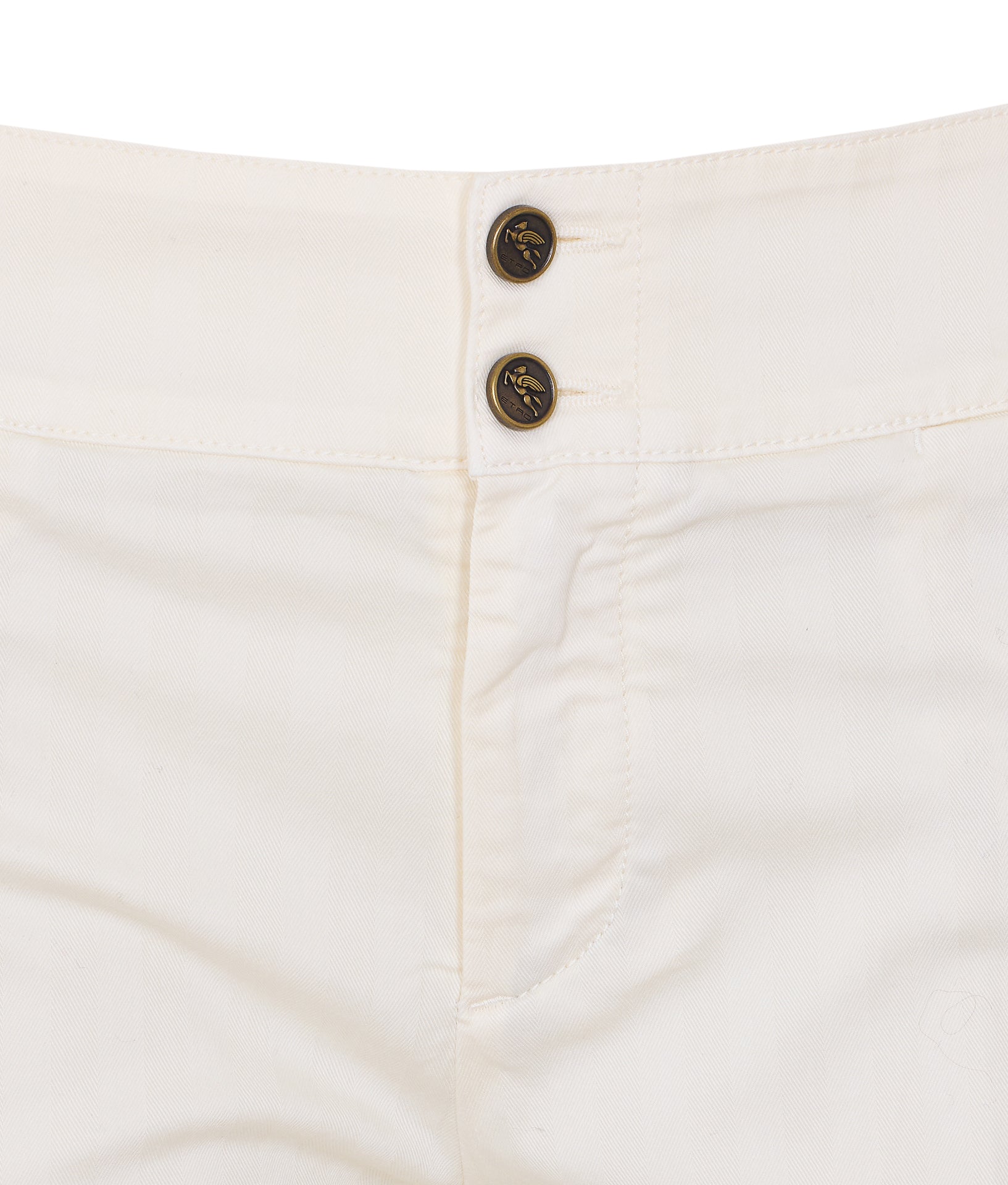 Etro Trousers White Cotton