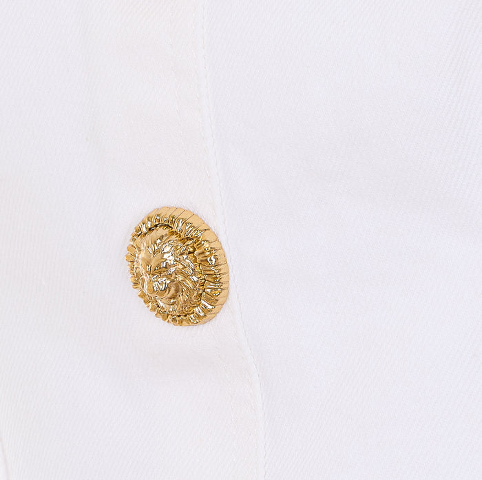 Balmain Top White Cotton