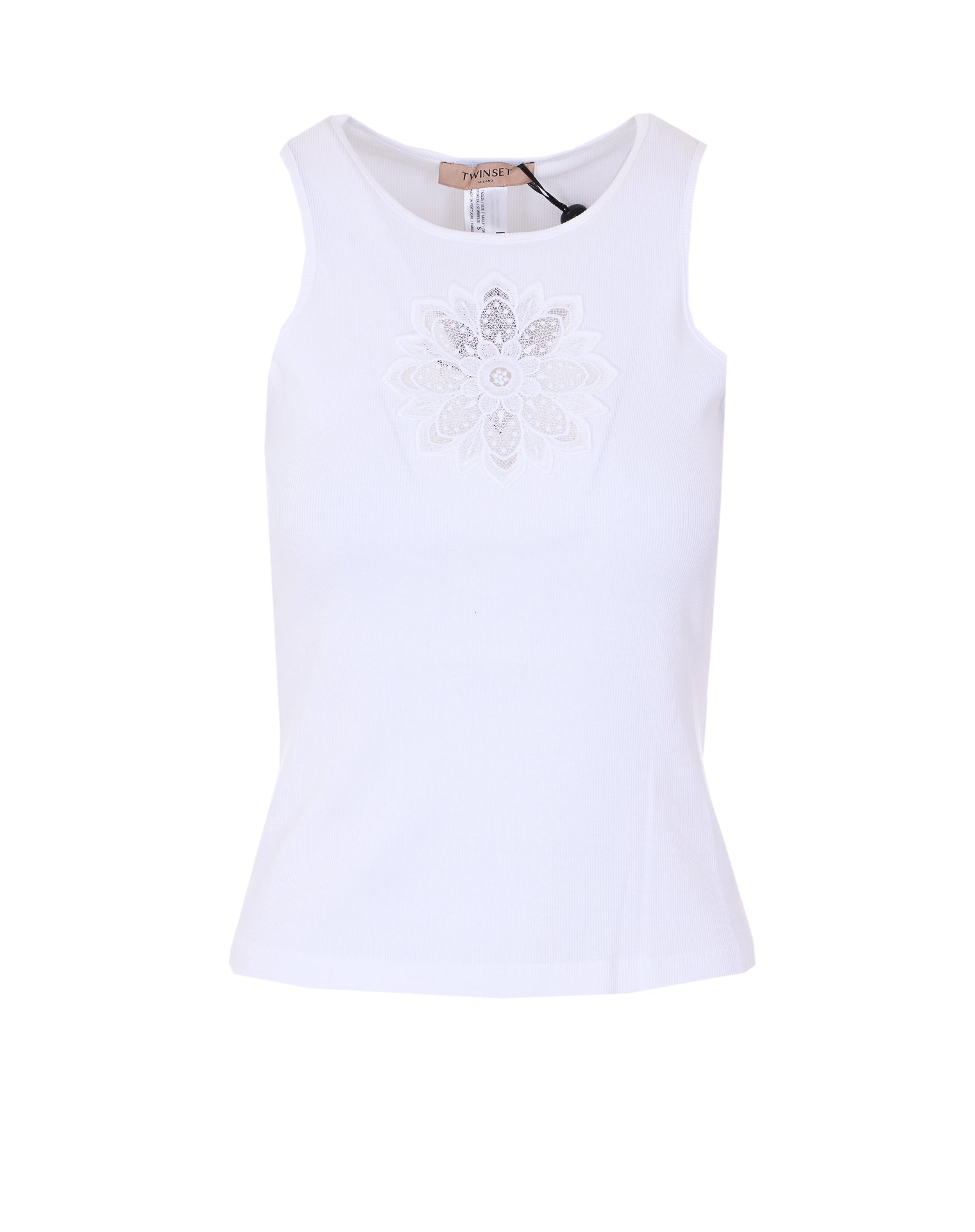 Twin-set Top White Cotton