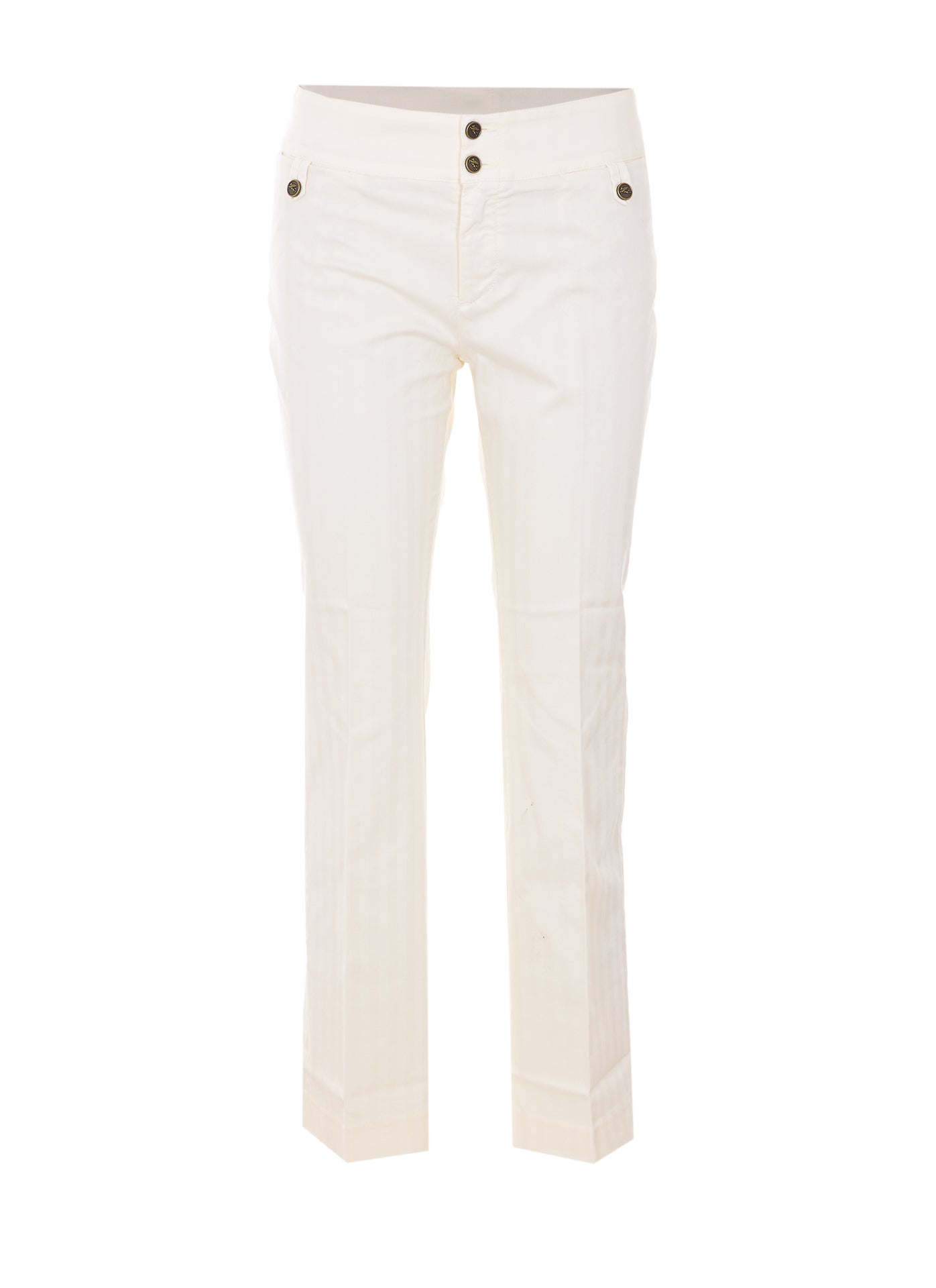 Etro Trousers White Cotton