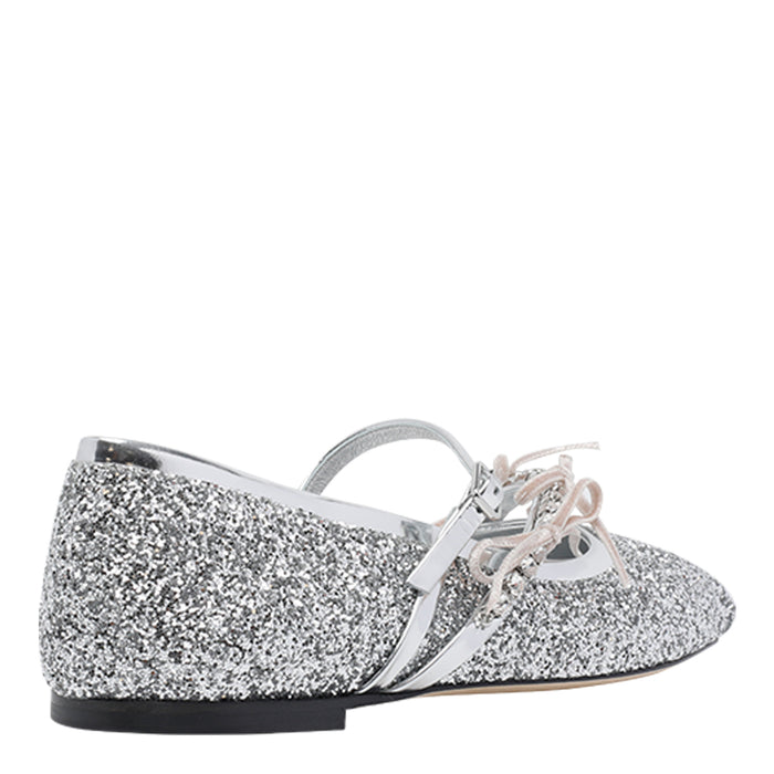 Jimmy Choo Flat Shoes Silver