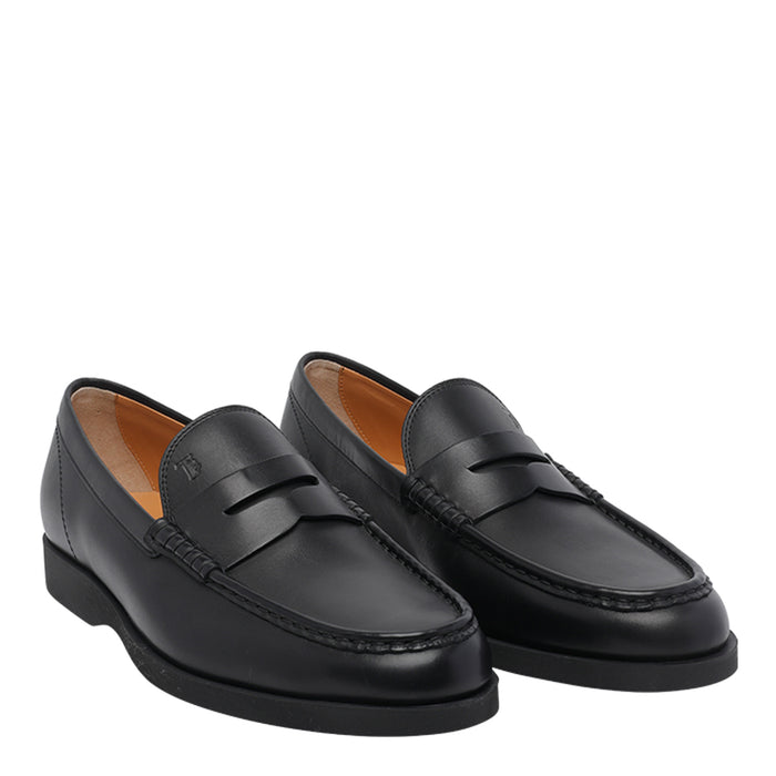 Tods Flat shoes Black Calf Leather/rubber Sole