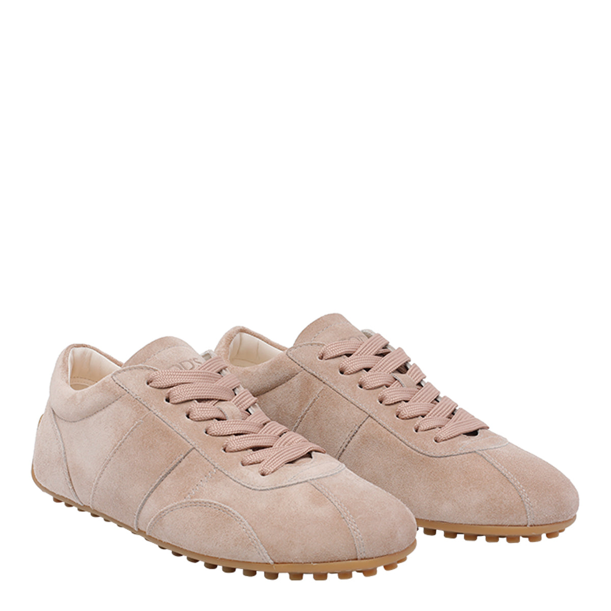 Tods Sneakers Beige Suede Leather/rubber Sole