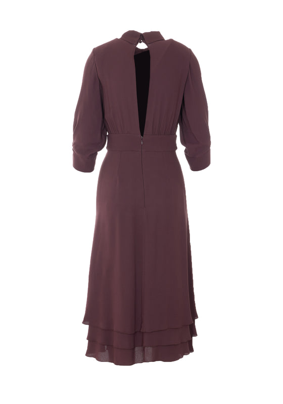 Elisabetta Franchi Dresses Brown Viscose