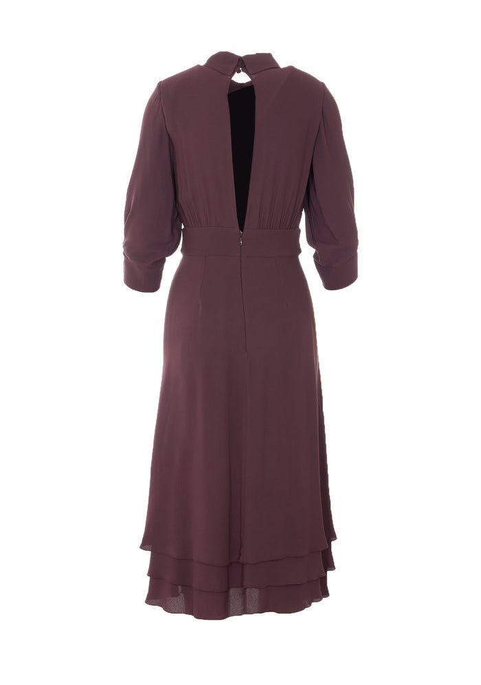Elisabetta Franchi Dresses Brown Viscose